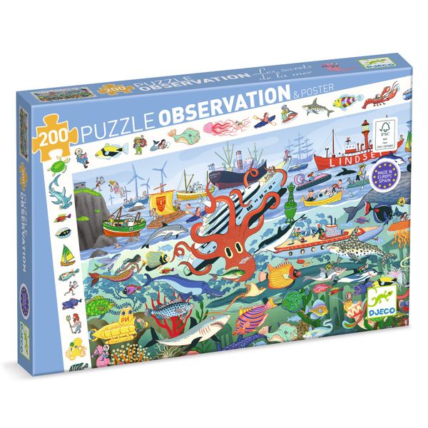 Objavovacie puzzle Tajomstvá mora 200 ks