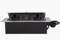 Výklopný blok zapustený ORNO OR-AE-13126/G, 2x 230V a 2x USB, strieborný Výklopný blok zapuštěný ORNO OR-AE-13126/G, 2x 230V a 2x USB, stříbrný
