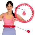 Masážna hula hoop FH01 so závažím červená