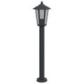 vidaXL Vonkajšie stojace lampy 3 ks čierne 80 cm nehrdzavejúca oceľ