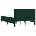vidaXL Rám postele s matracom Tmavozelená 140 x 200 cm Zamat