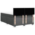 vidaXL Boxspring posteľ s matracom tmavosivá 140x200 cm látka