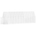 vidaXL Klietka pre sliepky 2 ks Strieborná 600 x 100 x 210 cm