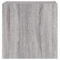 vidaXL TV nástenné skrinky 2 ks sivé sonoma 40,5x30x40cm kompoz. drevo