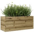 vidaXL Záhradný kvetináč 110x40x45,5 cm impregnovaná borovica