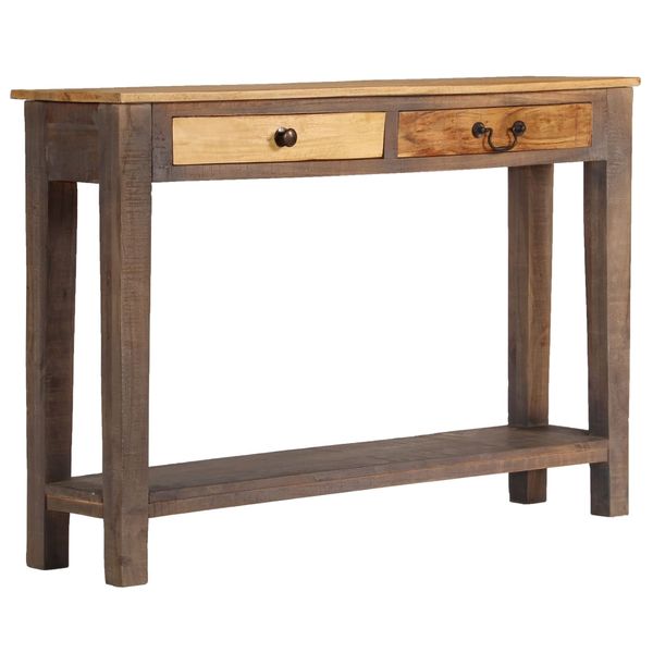 vidaXL Konzolový stolík masívne drevo vintage štýl 118x30x80 cm