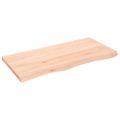 vidaXL Nástenná polica 100x50x(2-4) cm neošetrený dubový masív