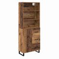 vidaXL Highboard 2 ks Staré drevo 69,5 x 34 x 180 cm