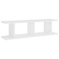 vidaXL Nástenné police 2 ks biele 75x18x20 cm spracované drevo