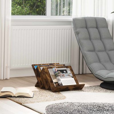 vidaXL Regál na časopisy Dymová dub 53 x 40 x 28,5 cm Kompozitné drevo