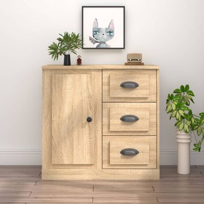 vidaXL Komoda dub sonoma 70x35,5x67,5 cm spracované drevo