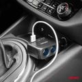 Predlžovacia zásuvka 2x USB-A 1x USB-C 12/24V 100W 180° AMiO-04357