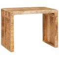 vidaXL Koncový stôl Hnedá 60 x 35 x 46 cm Masívne mango drevo