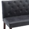 vidaXL Lavica sivá 120 cm umelá semišová koža