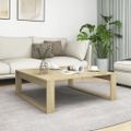 vidaXL Konferenčný stolík, dub sonoma 100x100x35 cm, kompozitné drevo