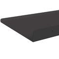 vidaXL Závesná polica 4 ks Čierny 80 x 18 x 2,5 cm Oceľ