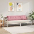 vidaXL Poduška na chrbát Ružová 200 x 50 cm Kordúrová tkanina