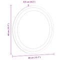 vidaXL Zrkadlo do kúpeľne s LED Priehľadná Ø 40 cm tvrdené sklo