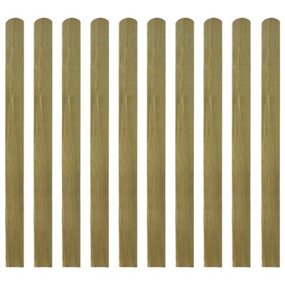 vidaXL Impregnované plotové dosky 10 ks, drevo 120 cm