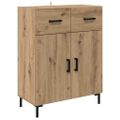 vidaXL Highboard Remeselný dub 69,5 x 34 x 180 cm Kompozitné drevo