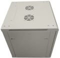 XtendLan 15U/600x600, na zeď, jednodílný, rozložený, skleněné dveře šedý Rozvadec, 19", na stenu, jednodílný, rozložený, výška 15U, 600 x 600, sklenené dvere, kourové sklo, nosnost 60kg, šedý