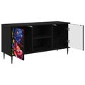vidaXL TV skrinka KIEL 102 x 33 x 51 cm Čierny dub Kompozitné drevo