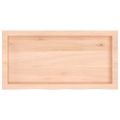 vidaXL Kúpeľňová doska 80x40x(2-6) cm neošetrený masív