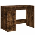 vidaXL Stôl dymový dub 102x50x75 cm kompozitné drevo