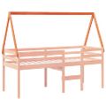 vidaXL Strecha na detskú posteľ voskovohnedá 209x85,5x88 cm borovica
