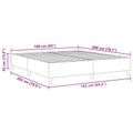 vidaXL Platformový rám postele Tmavo šedá 160 x 200 cm