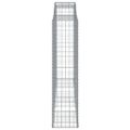 vidaXL Oblúkové gabiónové koše 10 ks 300x30x200/220 cm pozink. železo