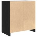 vidaXL Servírovacia skriňa Čierna 70 x 41 x 75 cm Kompozitné drevo