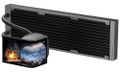 Krux vodní chladič CPU HydroArc 360 / 3x120mm ARGB / customizovaný LCD / černý AiO vodní chlazení, 360mm radiátor, 6,8" IPS displej 120Hz, 3× 120mm PWM ARGB ventilátory, AM5/AM4/LGA1851/1700, cerná