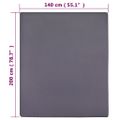 vidaXL Plachty Jersey antracitové 2 ks 140x200 cm bavlna