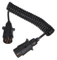 Propojovací spirálový kábel zástrčky tažného zariadenia TRAILER CABLE 3, 7-7pin, 3 m SIXTOL