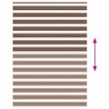 vidaXL Zebra roleta hnedá 155x200 cm šírka látky 150,9 cm polyester