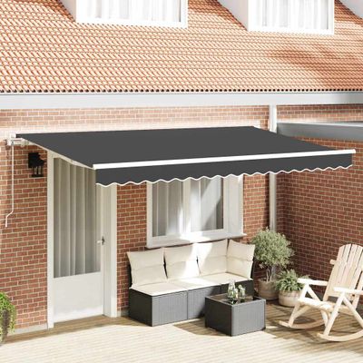 vidaXL Zatemniteľná markíza Antracit 350 x 200 cm látka