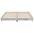 vidaXL Posteľný rám betónový sivý 120x200 cm kompozitné drevo
