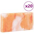 vidaXL Soľné Kamene 20 ks Ružová 20 x 2,5 x 10 cm Soľ z kameňa