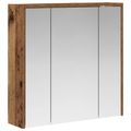 vidaXL Kúpeľňová zrkadlová skrinka Staré drevo 63,5 x 16 x 62,5 cm