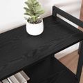 vidaXL Regál na knihy 80 x 30 x 50 cm Kompozitné drevo Čierny dub
