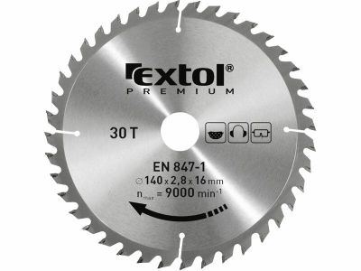 Kotouč pilový s SK plátky, 165x2,0x20mm, 24T, šířka SK plátků 2,8mm, SK EXTOL-PREMIUM
