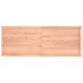vidaXL Kúpeľňová doska bledohnedá 160x60x(2-4) cm ošetrený masív