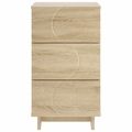 vidaXL Nočný stolík Dub sonoma 33,5 x 34,5 x 60 cm Kompozitné drevo