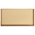 vidaXL Výklenok do sprchy brúsený zlatý 62x32x9 cm nerezová oceľ