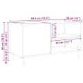 vidaXL Skrinka na gramofónové platne Čierny dub 85 x 38 x 48 cm