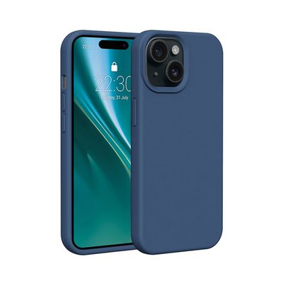 Etteri Silikónové puzdro pre iPhone 14 6,1" tmavomodrý