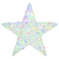 vidaXL 3D hviezda 50 LED Viacfarebný 55 x 53.5 x 10 cm Akryl