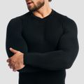 Tričko s dlhým rukávom Fuse Black - GymBeam, veľkosť XL