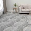 vidaXL Podlahové dosky Biely 5,11 m² 55 ks PVC